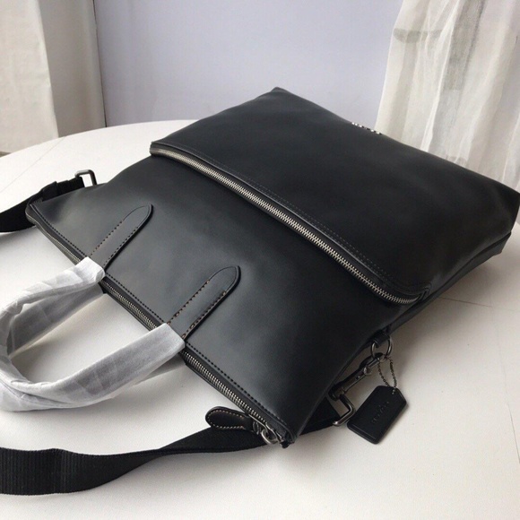 Coach Crossbody New New Men Foldover 2 Ways Busine - Picture 6 of 8